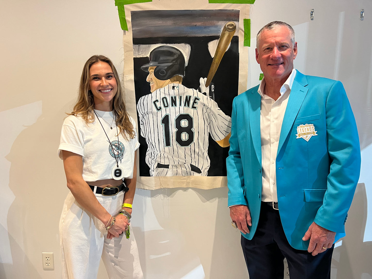 Custom Baseball Painting Commission by Ellie Huffman