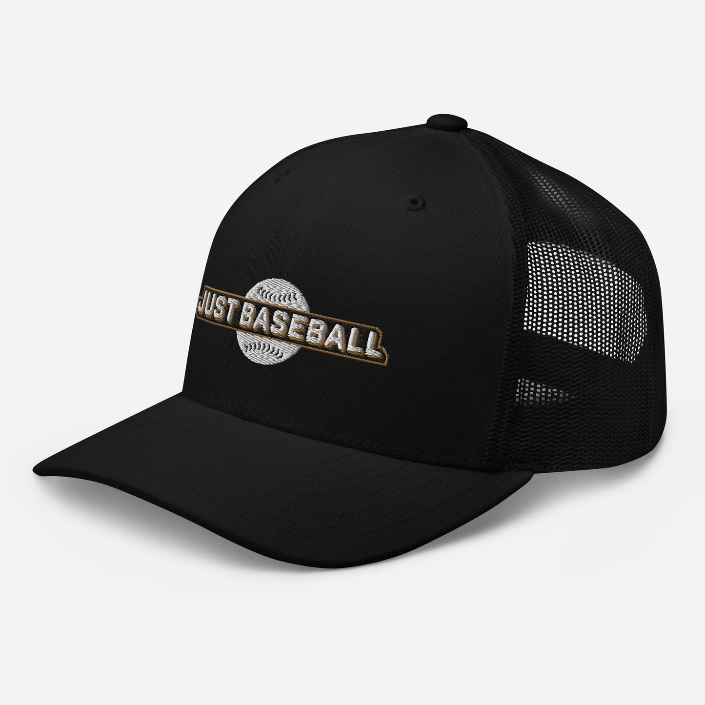 Just Baseball Embroidered Trucker Cap