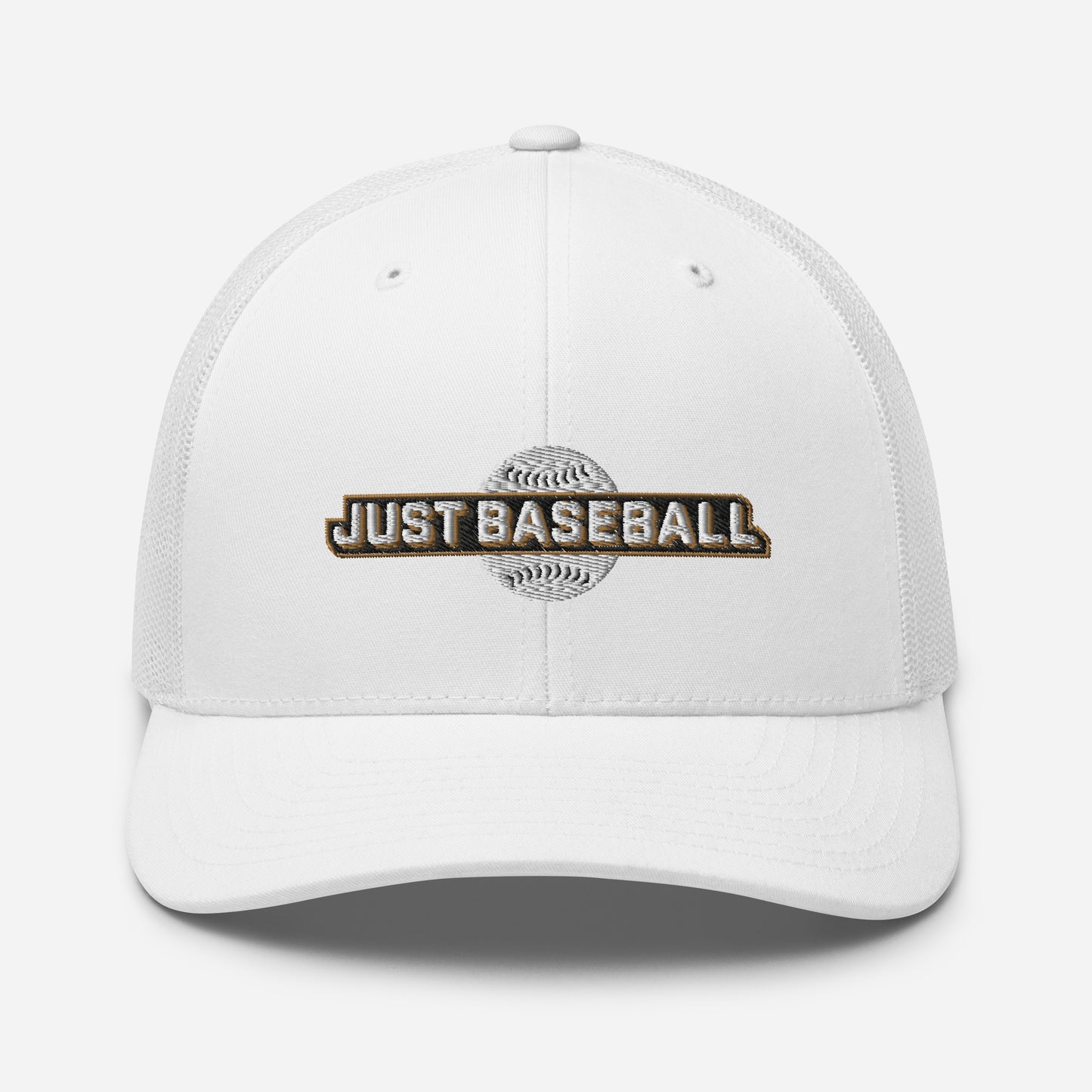 Just Baseball Embroidered Trucker Cap